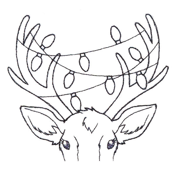 Festive Reindeer Pocket Peeker