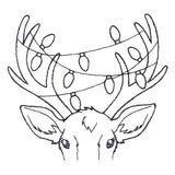 Festive Reindeer Pocket Peeker