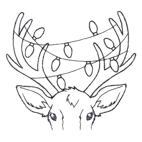 Festive Reindeer Pocket Peeker