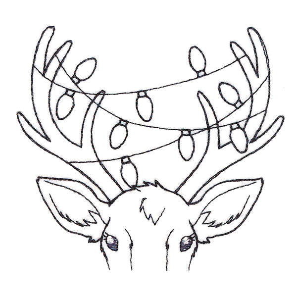 Festive Reindeer Pocket Peeker