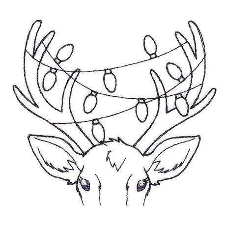 Festive Reindeer Pocket Peeker