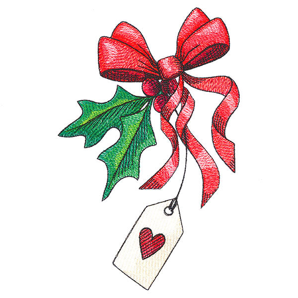 Made with Love and Holly Gift Bag Accent