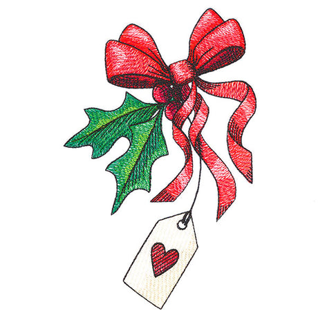 Made with Love and Holly Gift Bag Accent