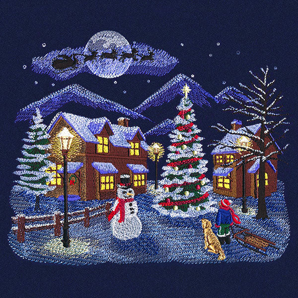 Dreamy Moonlight Christmas Village