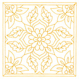 Autumn Kaleidoscope Quilting Square 1 (Double Run)