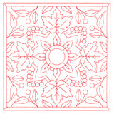 Autumn Kaleidoscope Quilting Square 2 (Double Run)