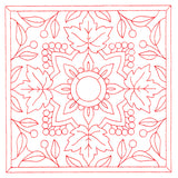 Autumn Kaleidoscope Quilting Square 2 (Double Run)