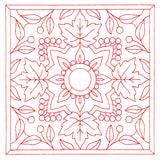 Autumn Kaleidoscope Quilting Square 2 (Double Run)