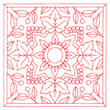 Autumn Kaleidoscope Quilting Square 2 (Double Run)