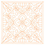 Autumn Kaleidoscope Quilting Square 3 (Double Run)