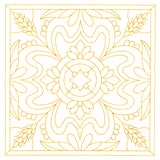 Autumn Kaleidoscope Quilting Square 4 (Double Run)