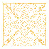 Autumn Kaleidoscope Quilting Square 4 (Double Run)