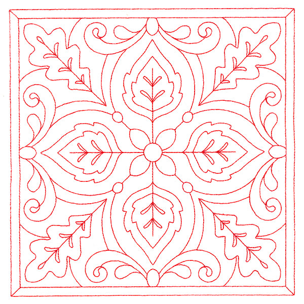 Autumn Kaleidoscope Quilting Square 5 (Double Run)