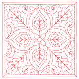 Autumn Kaleidoscope Quilting Square 5 (Double Run)