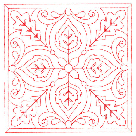 Autumn Kaleidoscope Quilting Square 5 (Double Run)