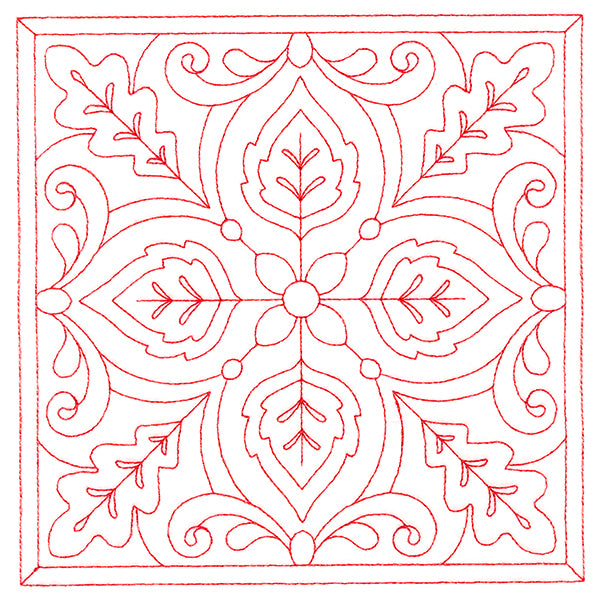 Autumn Kaleidoscope Quilting Square 5 (Double Run)