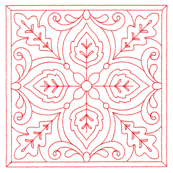 Autumn Kaleidoscope Quilting Square 5 (Double Run)