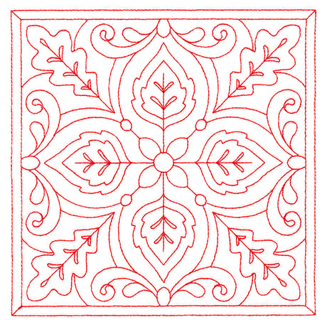 Autumn Kaleidoscope Quilting Square 5 (Double Run)