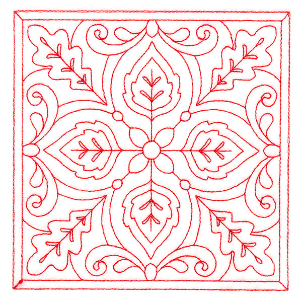 Autumn Kaleidoscope Quilting Square 5 (Double Run)