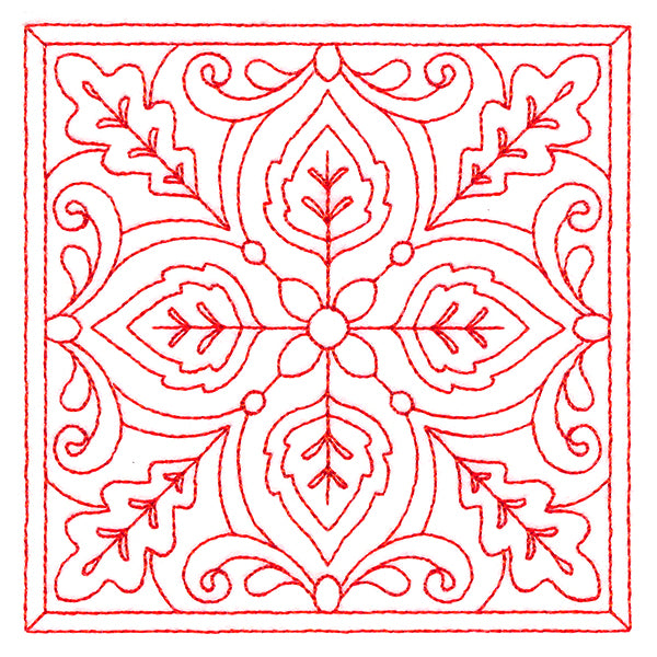 Autumn Kaleidoscope Quilting Square 5 (Double Run)