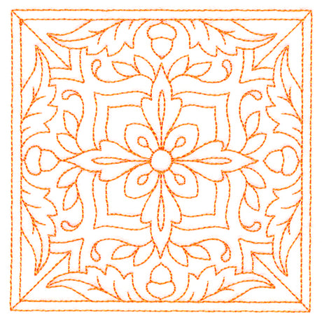 Autumn Kaleidoscope Quilting Square 6 (Double Run)