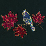 Autumn Treasures - Shimmering Bird and Maple Leaves