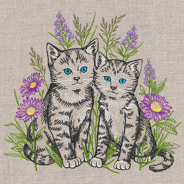 Precious Kitties and Blooms