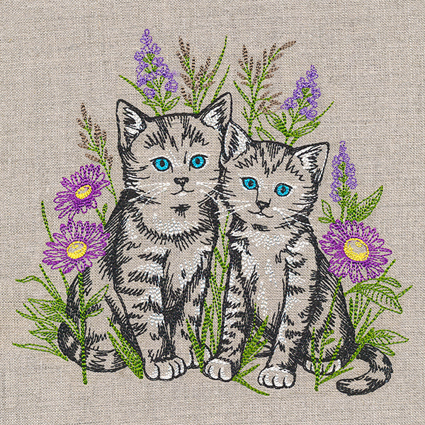 Precious Kitties and Blooms