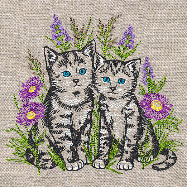 Precious Kitties and Blooms