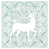 Christmas Charms Quilting Square - Reindeer (Double Run)