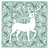 Christmas Charms Quilting Square - Reindeer (Double Run)