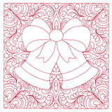 Christmas Charms Quilting Square - Bells (Double Run)