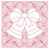 Christmas Charms Quilting Square - Bells (Double Run)