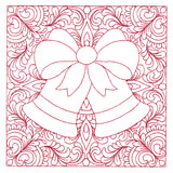 Christmas Charms Quilting Square - Bells (Double Run)