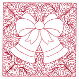Christmas Charms Quilting Square - Bells (Double Run)