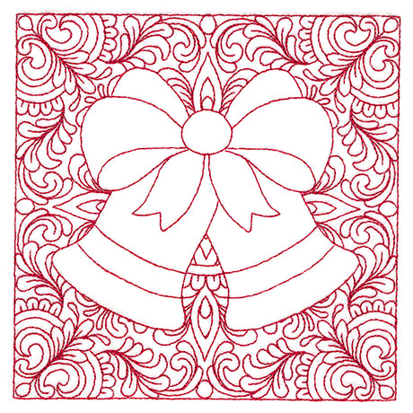 Christmas Charms Quilting Square - Bells (Double Run)