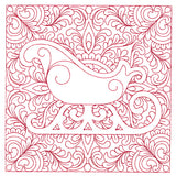 Christmas Charms Quilting Square - Sleigh (Double Run)