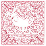 Christmas Charms Quilting Square - Sleigh (Double Run)