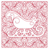 Christmas Charms Quilting Square - Sleigh (Double Run)