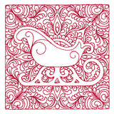 Christmas Charms Quilting Square - Sleigh (Double Run)