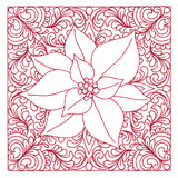 Christmas Charms Quilting Square - Poinsettia (Double Run)