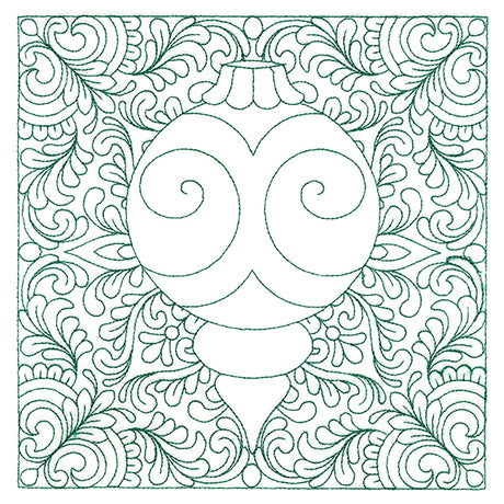 Christmas Charms Quilting Square - Ornament (Double Run)