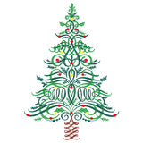 Calligraphic Christmas Tree