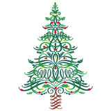Calligraphic Christmas Tree