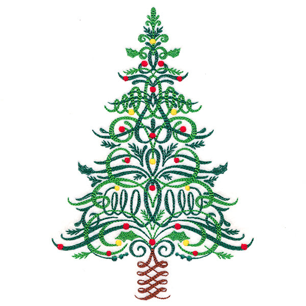 Calligraphic Christmas Tree