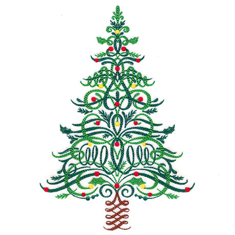 Calligraphic Christmas Tree