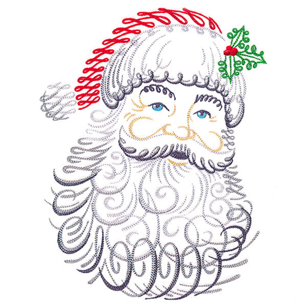 Calligraphic Santa Claus