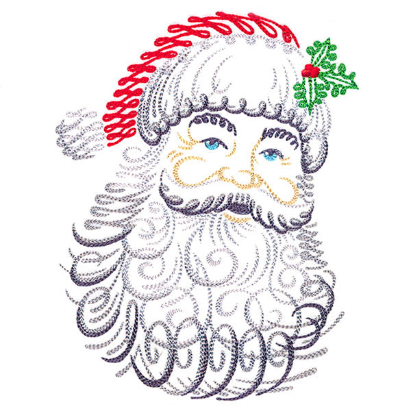 Calligraphic Santa Claus