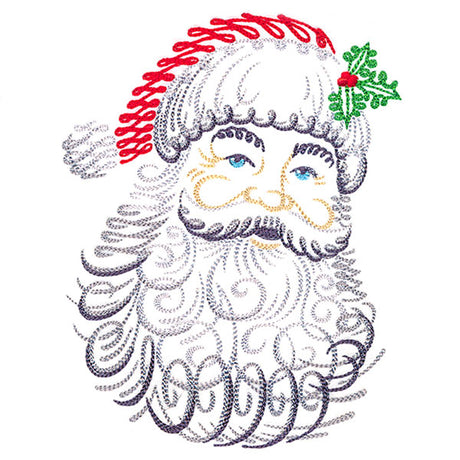 Calligraphic Santa Claus