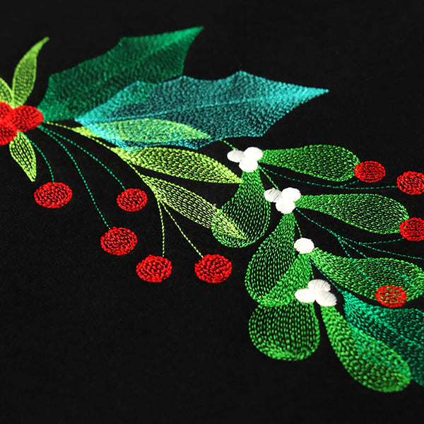 Festive Holly and Berries Spray